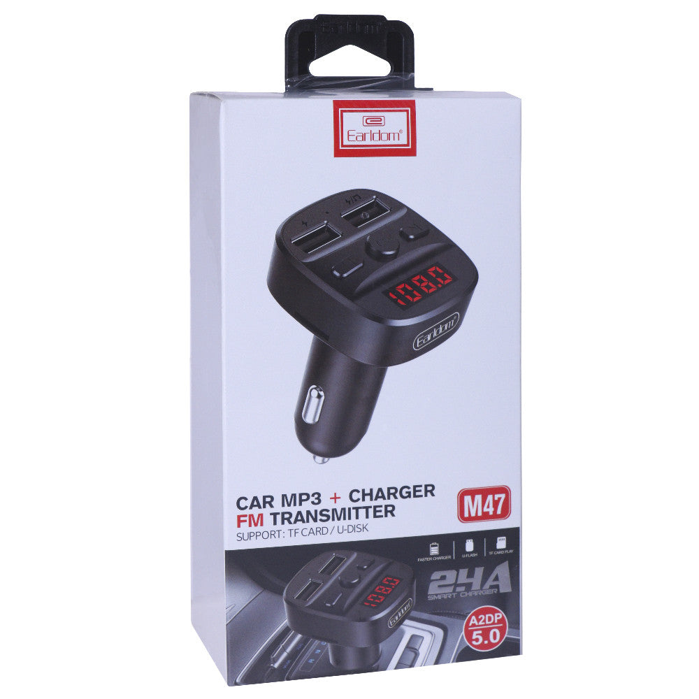 Fm Modulator MP3 | Car Charger | 3.1A | 2U | 1C — Earldom ET-M47