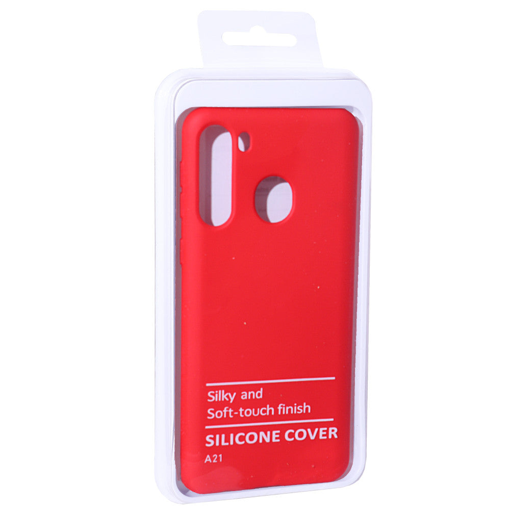 Original Silicone Case — Samsung A21 2019  — Red (14)