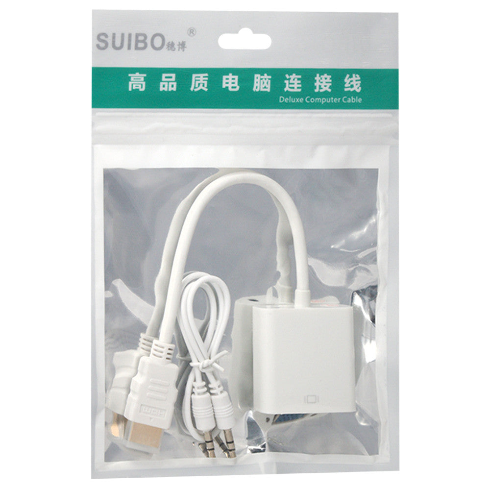 Переходник HDMI - VGA+AU White