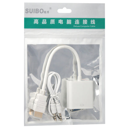 Переходник HDMI - VGA+AU White