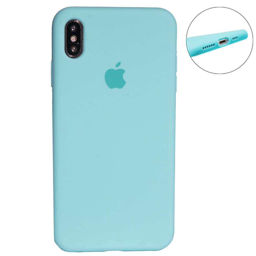 Original Silicone Case Full Size — iPhone Xs MAX — Turquoise (44)