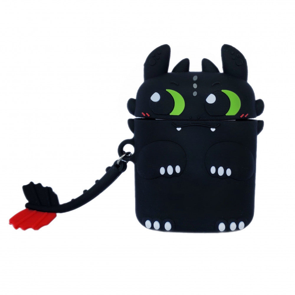 Airpods Case — Emoji Series — Dragon Black