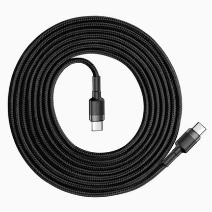 Кабель USB C to Lightning 20W (1m) — Baseus (CATLKLF-G) Cafule Series — CATLKLF-G1 Black