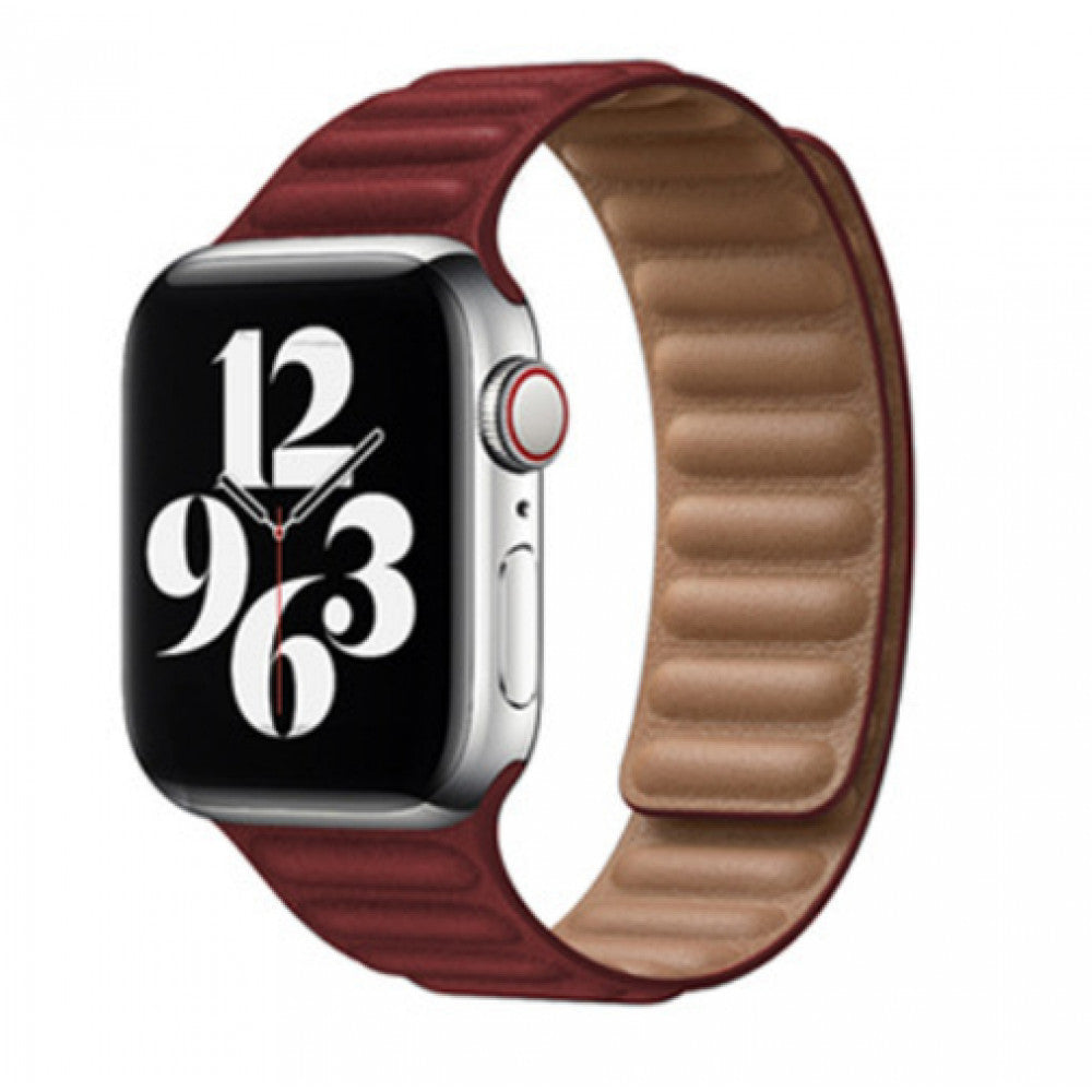 Ремінець Leather Link — Apple Watch 38 mm | 40 mm | 41 mm — Red