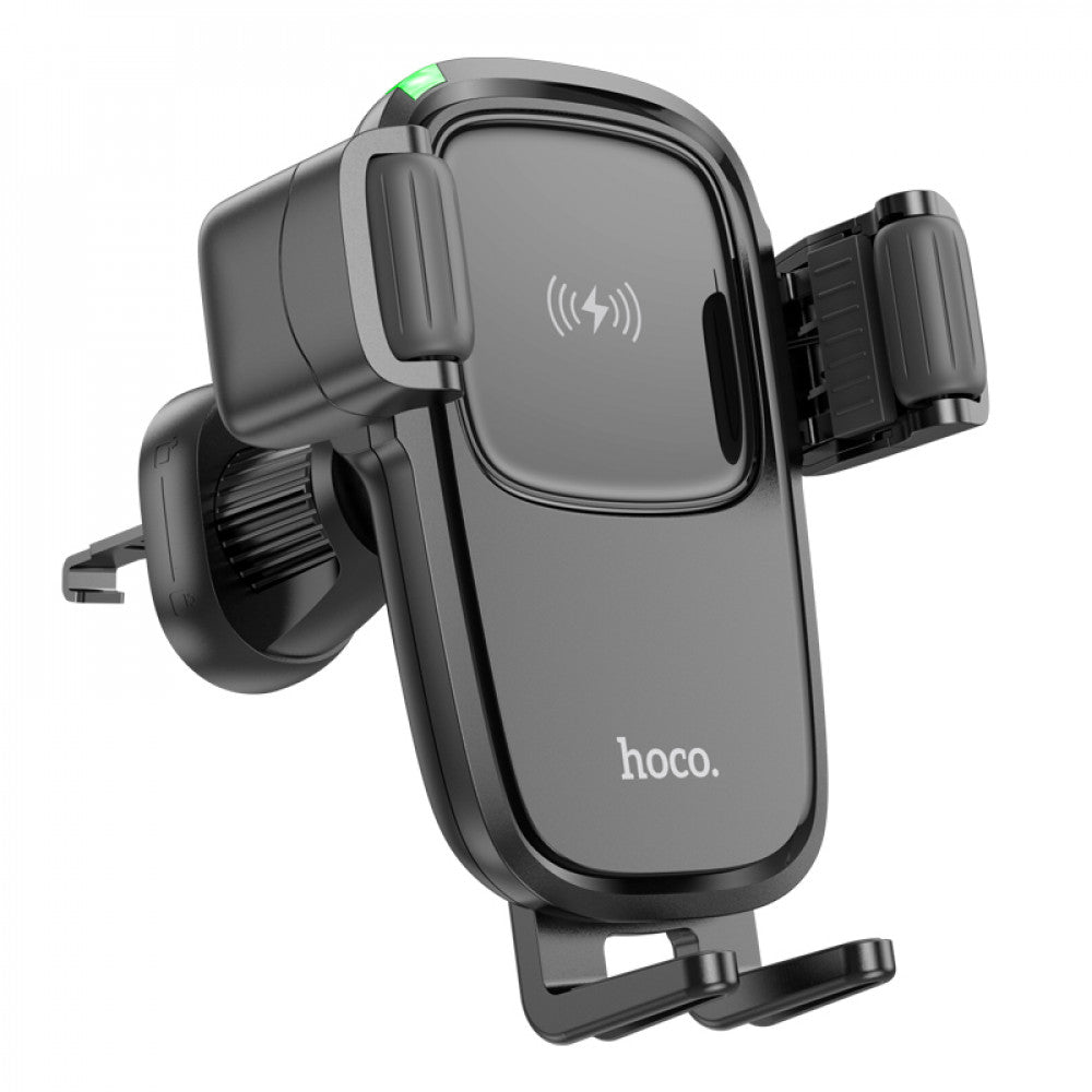 Car Holder — Hoco HW1 Pro wireless fast charge (air outlet) — Black