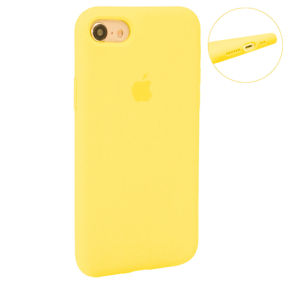 Original Silicone Case Full Size — iPhone 7 ; 8 ; SE 2020 — Shiny Yellow (32)