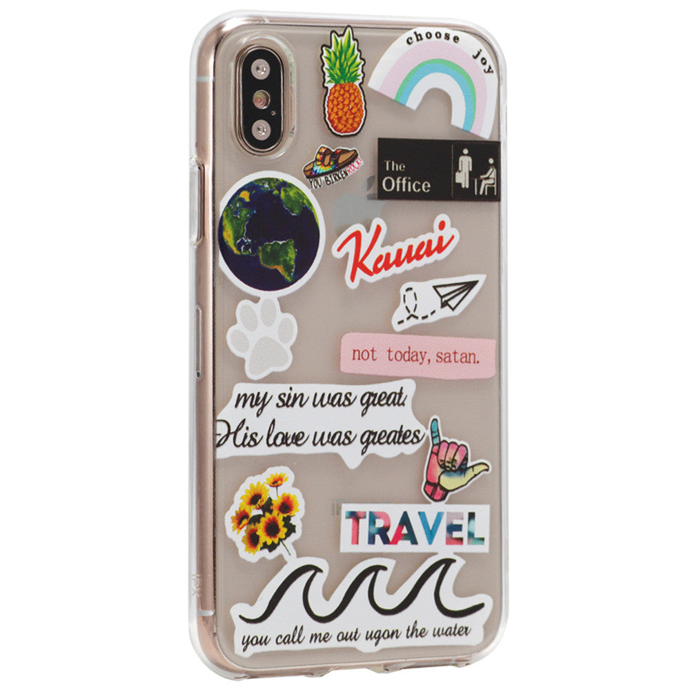 Stickers Series TPU Case — iPhone XS Max — Design 4