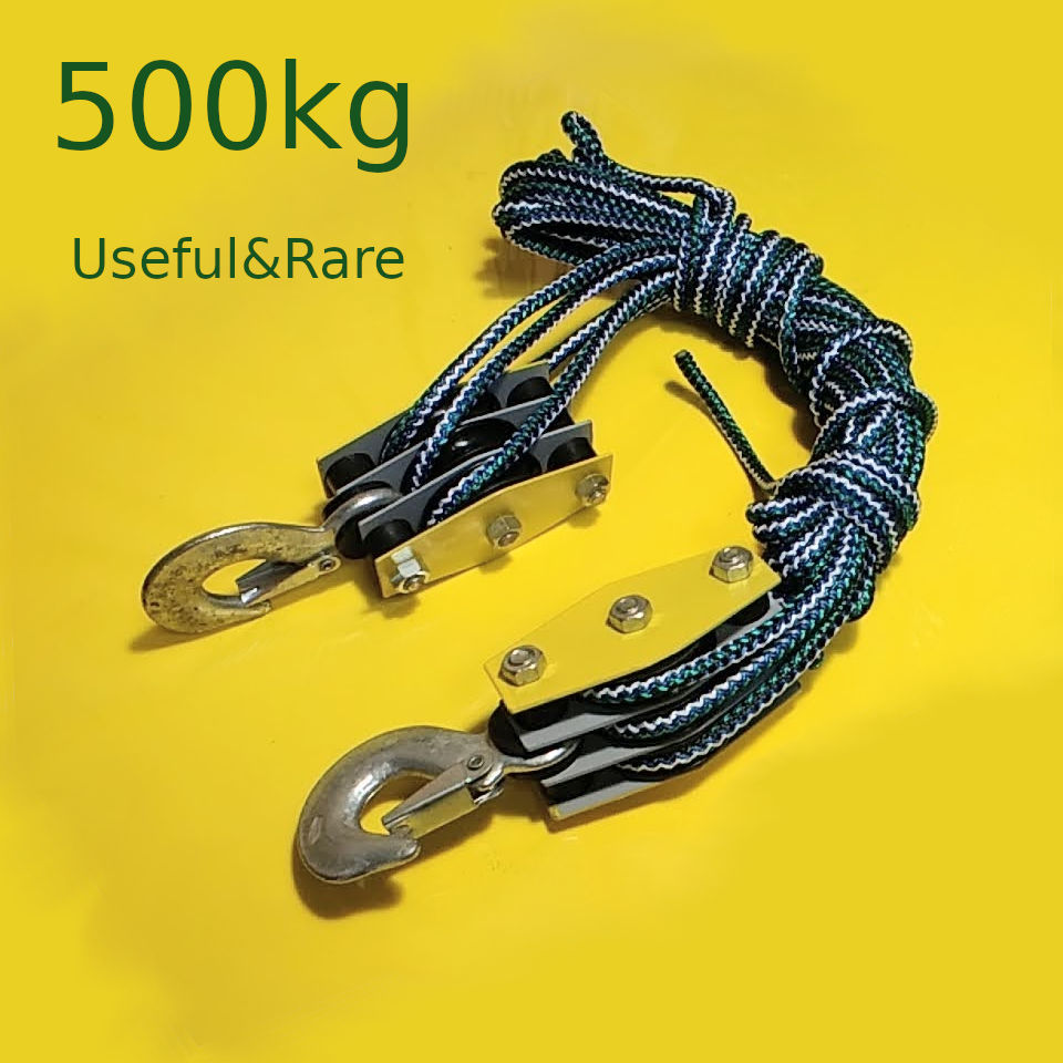 6 шкивов веревка до 500 кг