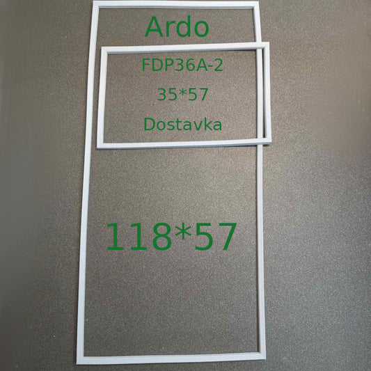 Комплект уплотнений 118*570 350*570 дверей холодильника Ardo FDP36A-2