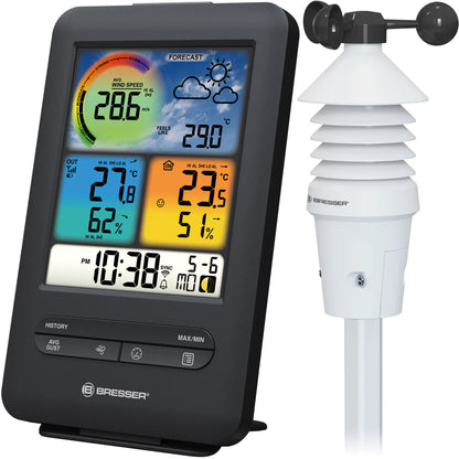 Метеостанція Bresser WIFI Colour 3-in-1 Wind Sensor Black (7002535)