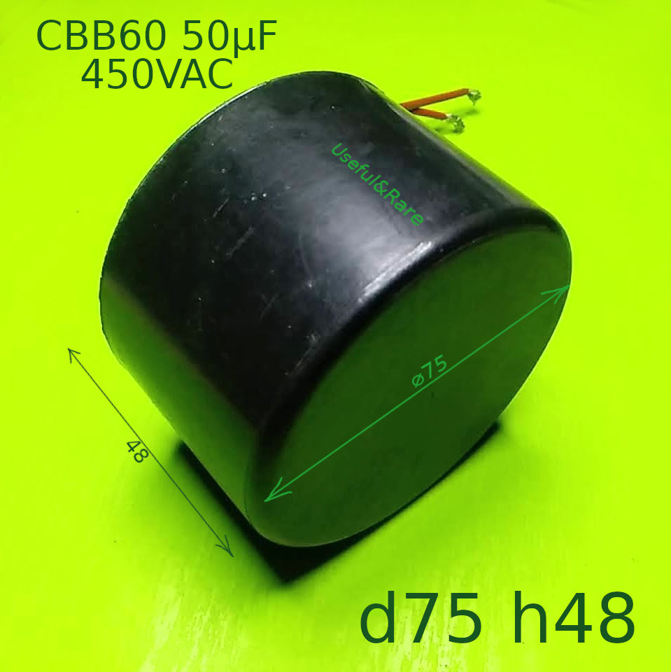 CBB60 50µF 450VAC d75 h48