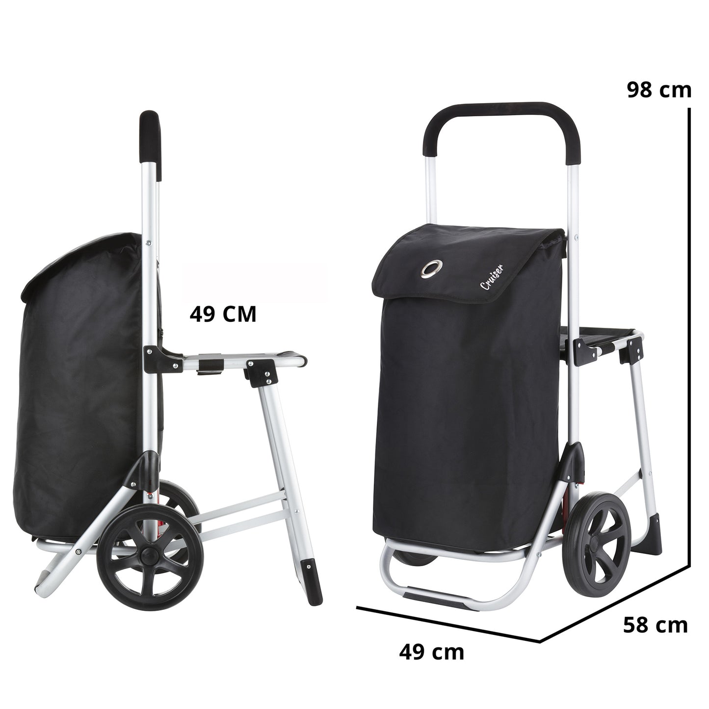 Сумка-візок ShoppingCruiser Shop &amp; Relax 45 Black (604350)