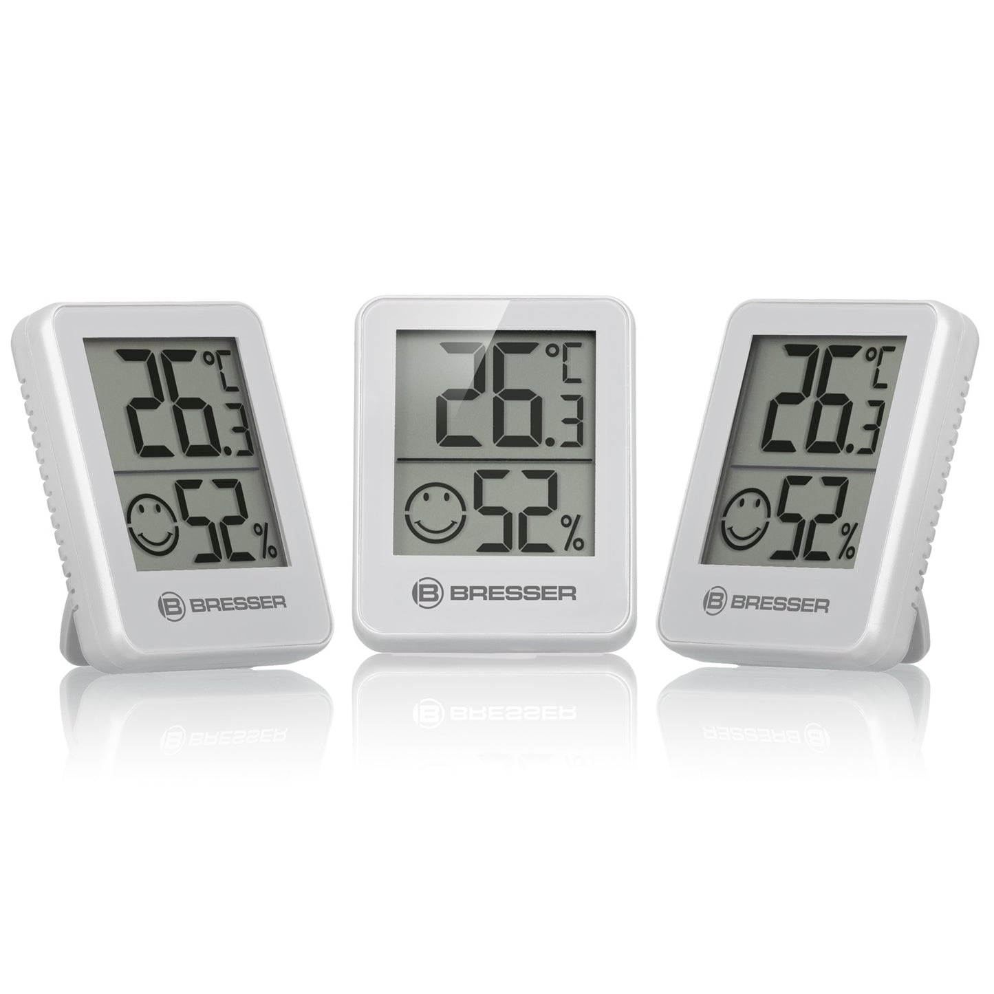 Термометр-гигрометр Bresser Temeo Hygro Indicator (3шт) White (7000010GYE000)