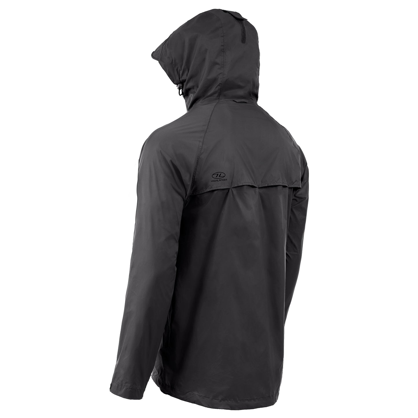 Вітровка чоловіча Highlander Stow &amp; Go Pack Rain Jacket 6000 mm Black M (JAC077-BK-M)