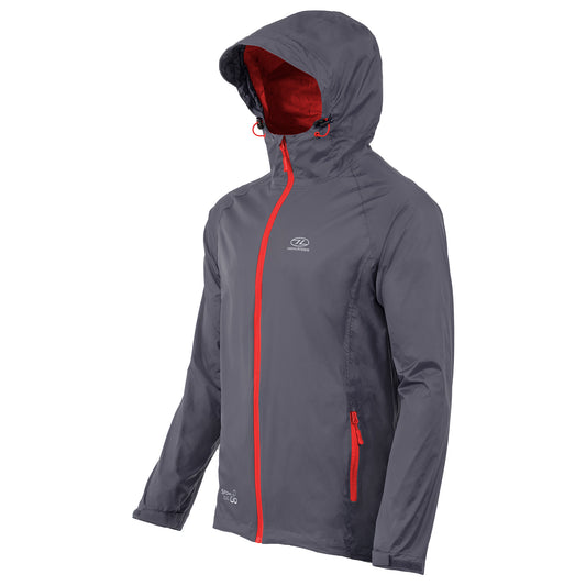 Вітровка чоловіча Highlander Stow &amp; Go Pack Rain Jacket 6000 mm Charcoal XL (JAC077-CH-XL)