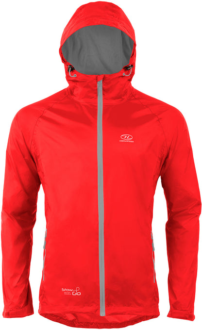 Вітрівка чоловіча Highlander Stow & Go Pack Away Rain Jacket 6000 mm Red XL (JAC077-RD-XL)