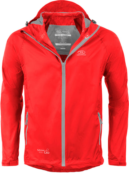 Вітрівка чоловіча Highlander Stow &amp; Go Pack Away Rain Jacket 6000 mm Red XL (JAC077-RD-XL)